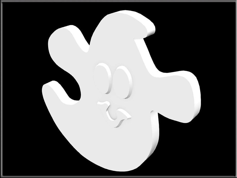 Halloween Sugar Cookie Low-poly 3D model_4