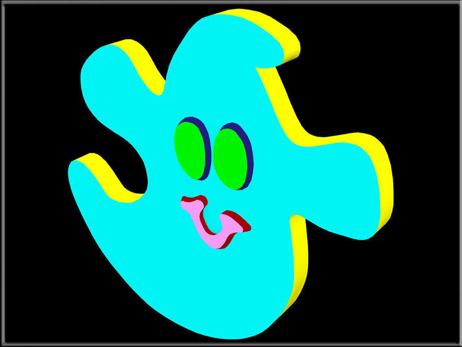 Halloween Sugar Cookie Low-poly 3D model_3