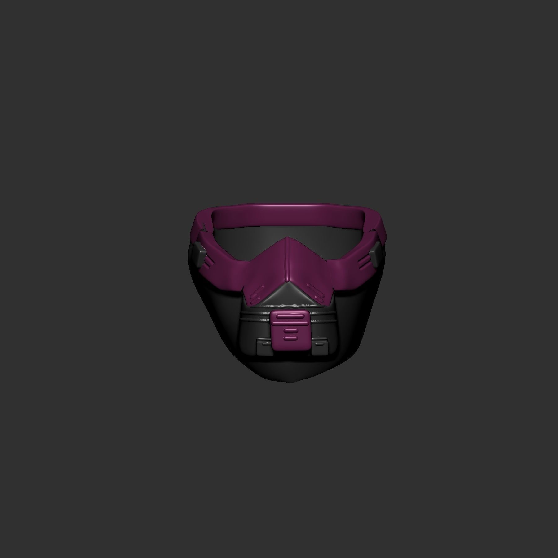 helmet high poly sculpt 3d printable 3D model_2