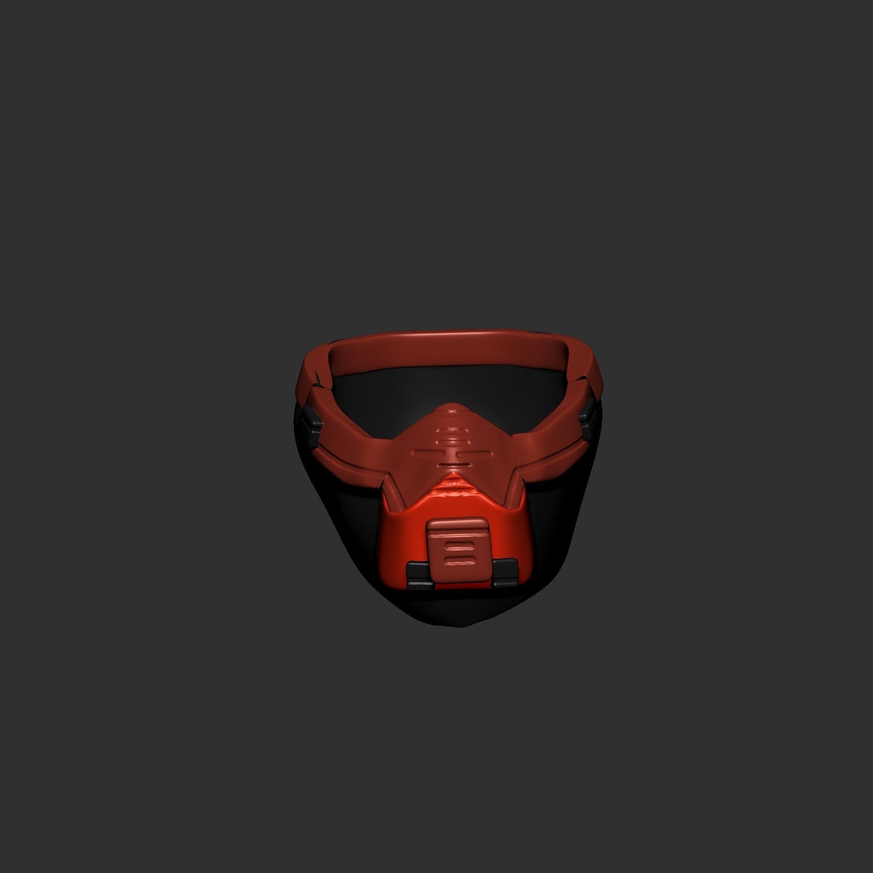 helmet high poly sculpt 3d printable 3D model_2