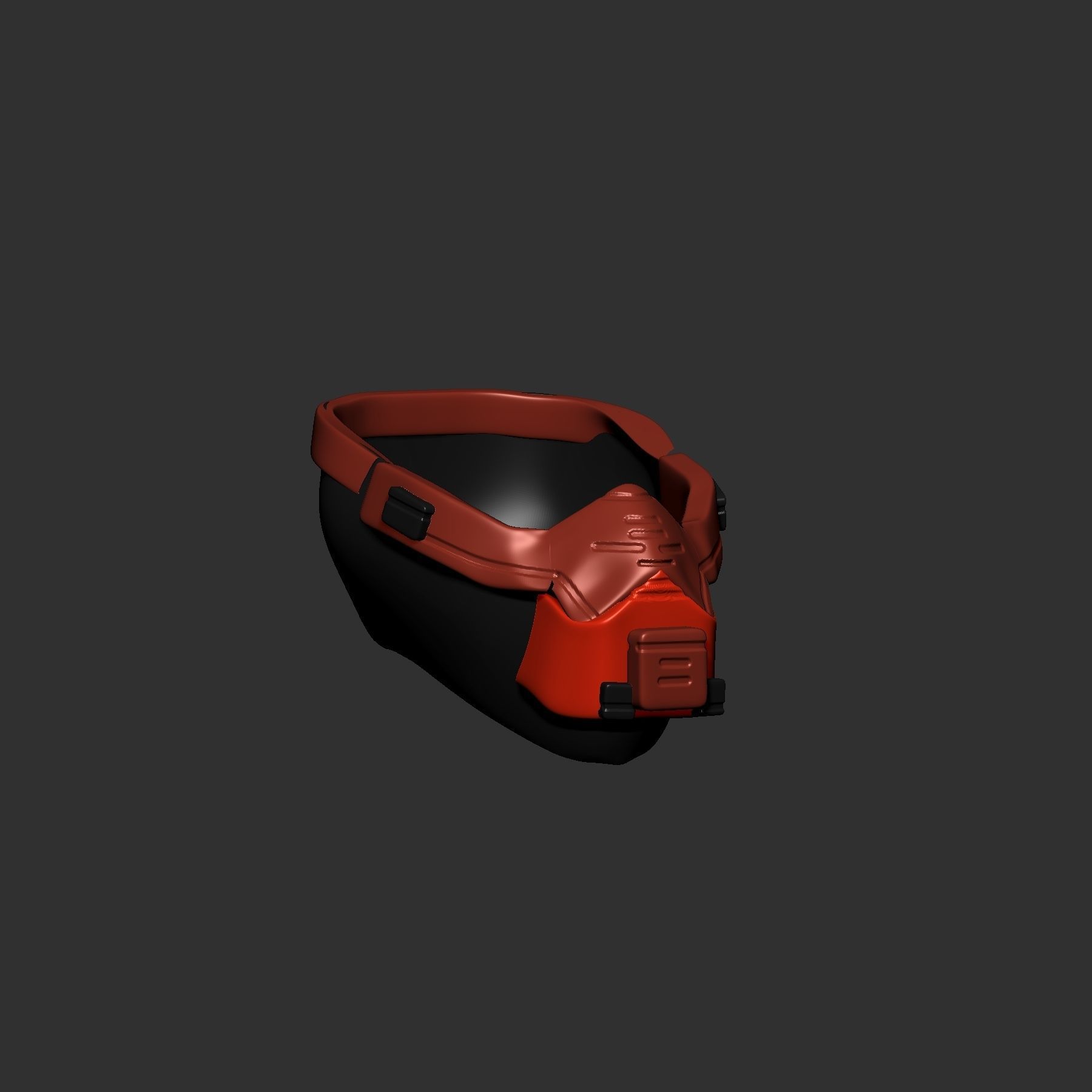 helmet high poly sculpt 3d printable 3D model_4