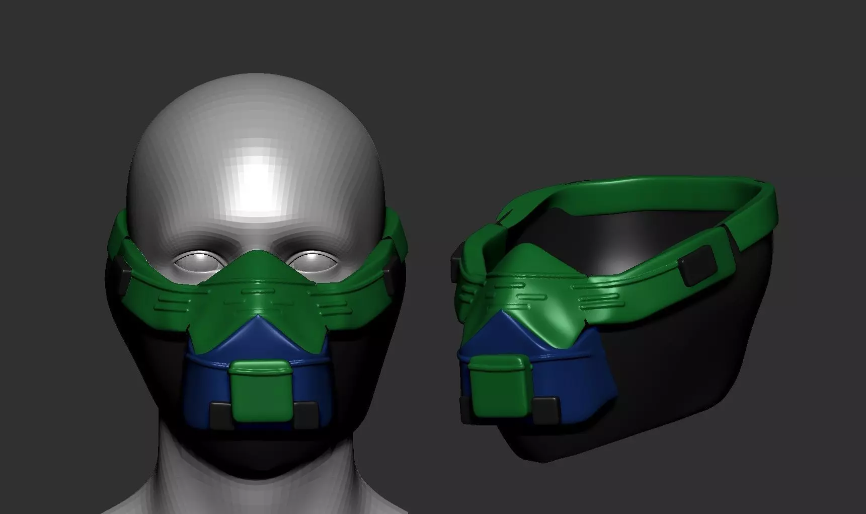 helmet high poly sculpt 3d printable 3D model_0