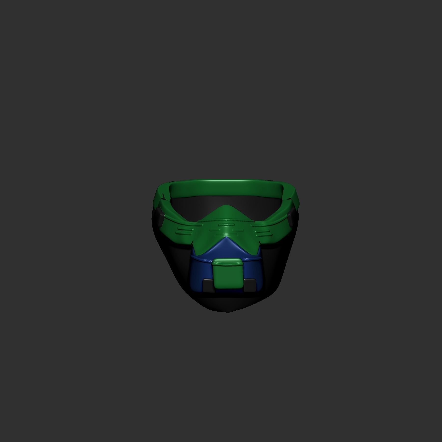 helmet high poly sculpt 3d printable 3D model_2