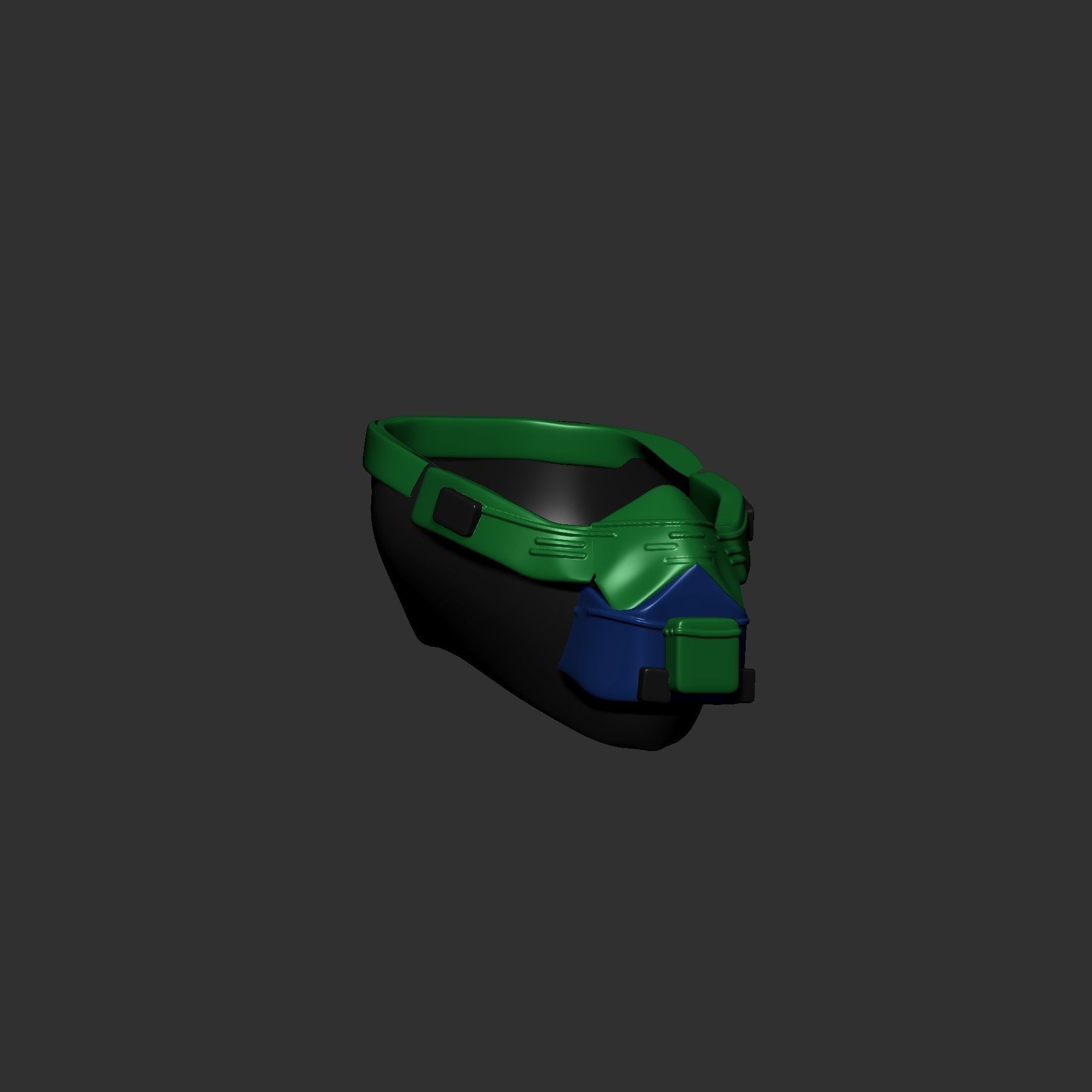 helmet high poly sculpt 3d printable 3D model_4