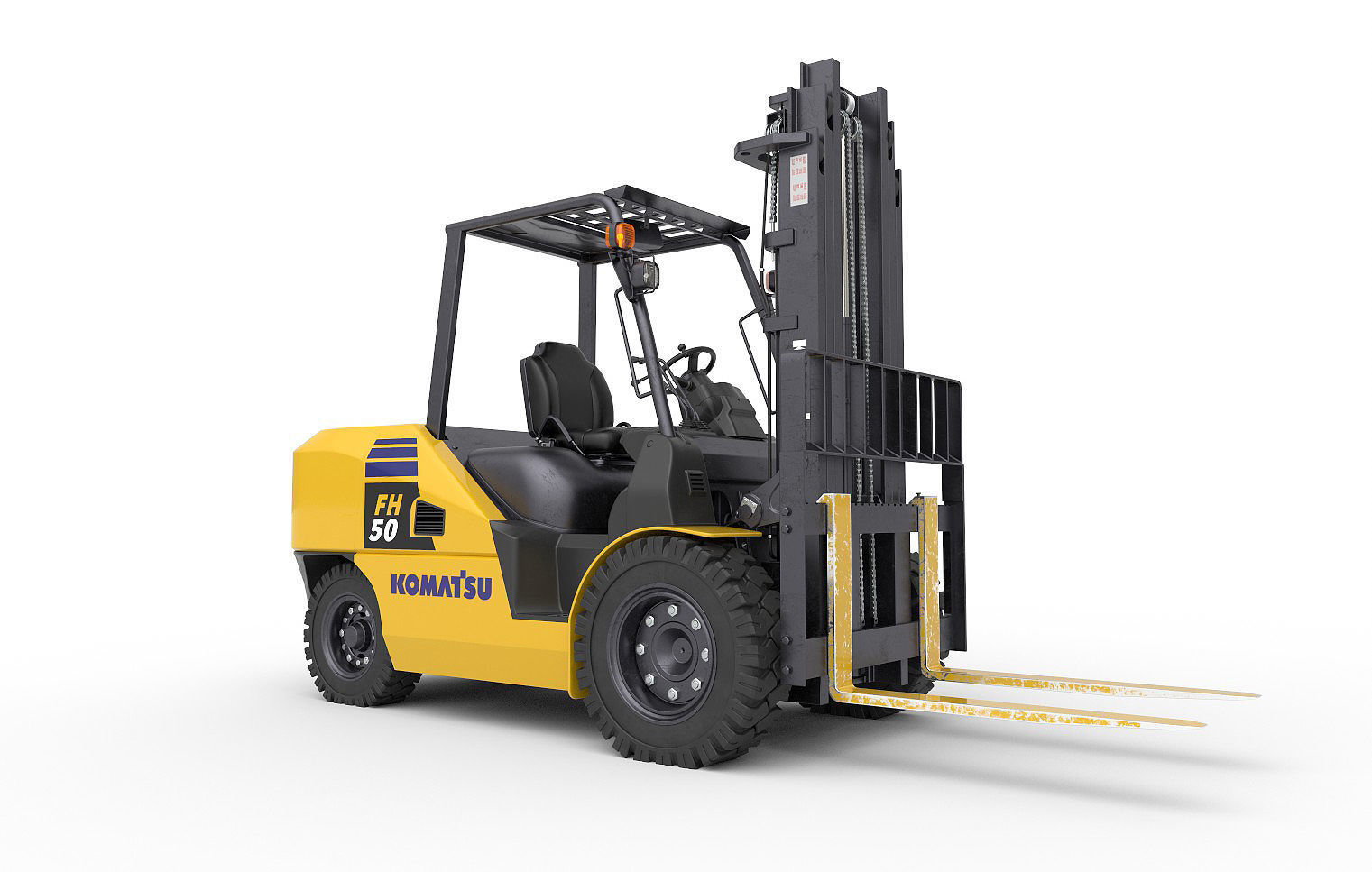 Forklift  3D model_7