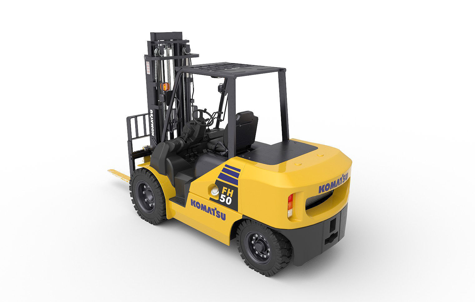 Forklift  3D model_4
