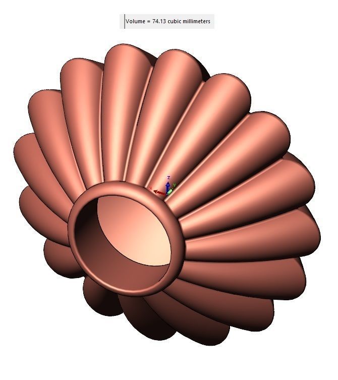 Corrugated Saucer Beads and Charms 3D print model_10