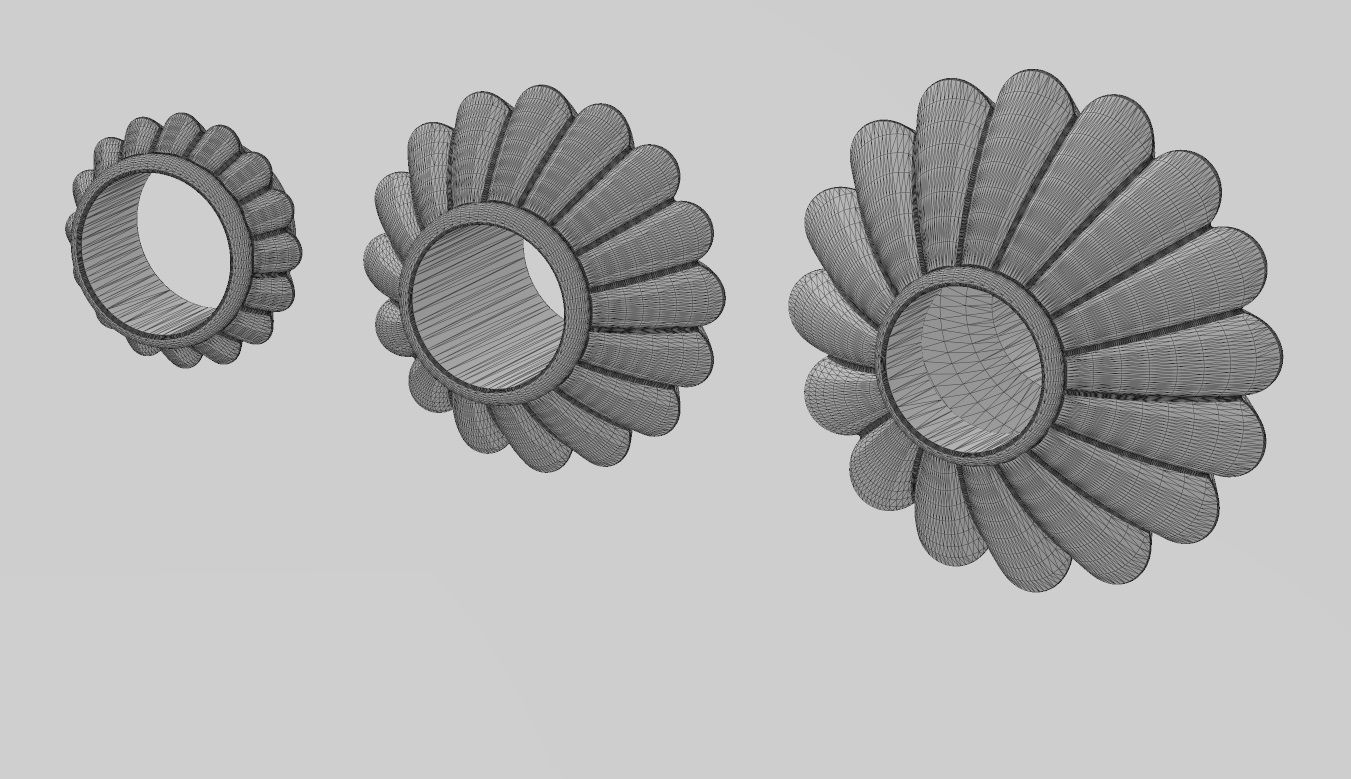 Corrugated Saucer Beads and Charms 3D print model_11