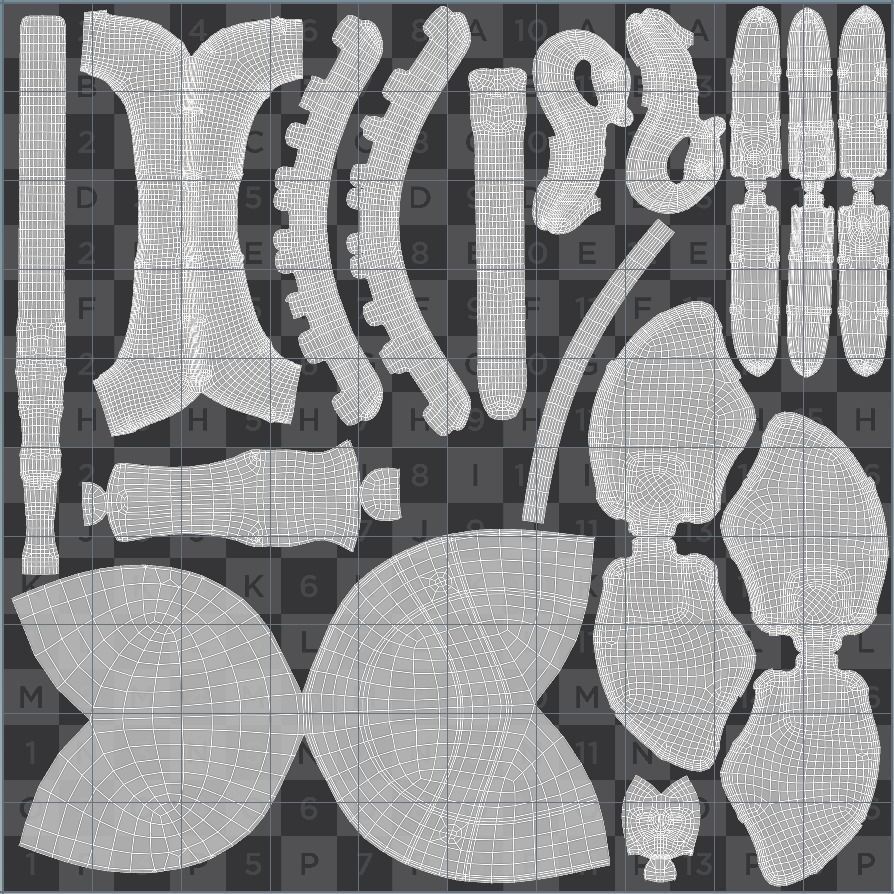 Viking helmet Low-poly 3D model_70