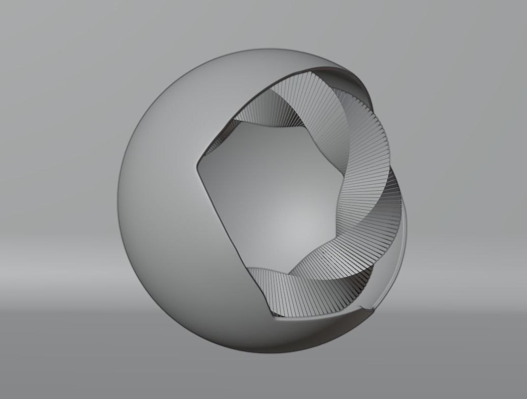 Background ball Free low-poly 3D model_1