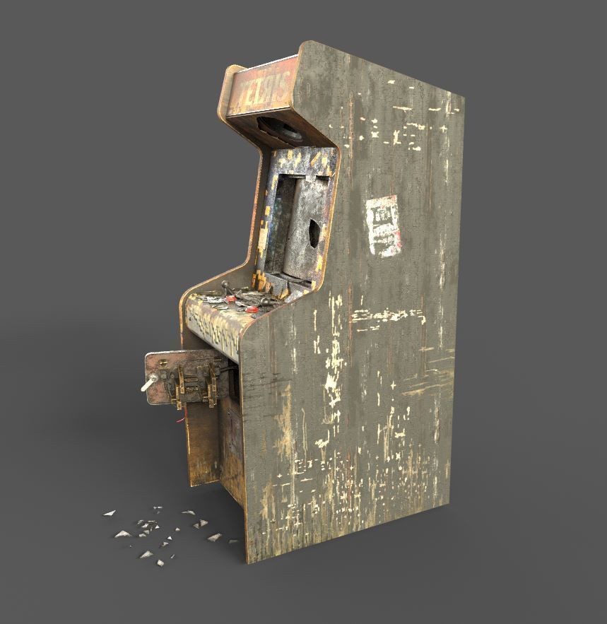 Abandoned Arcade Machine 3D model_10