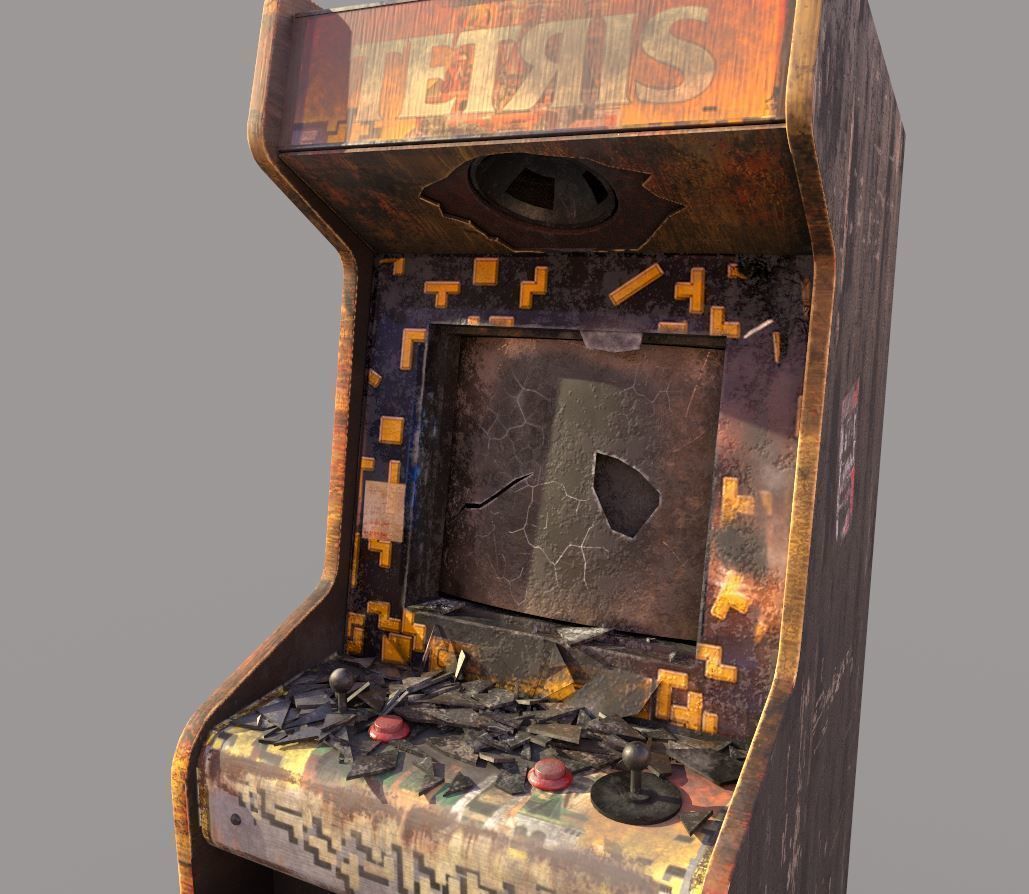 Abandoned Arcade Machine 3D model_15