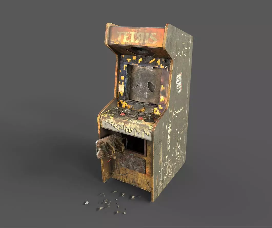 Abandoned Arcade Machine 3D model_0