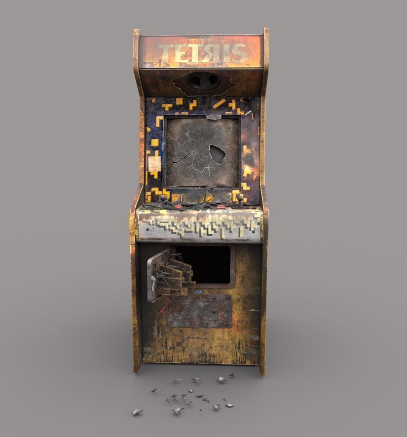 Abandoned Arcade Machine 3D model_1