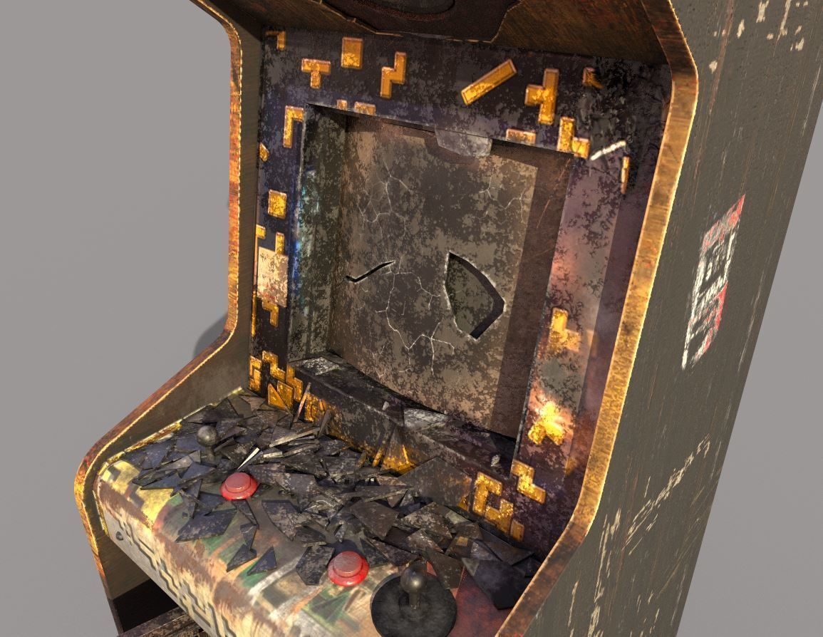 Abandoned Arcade Machine 3D model_6