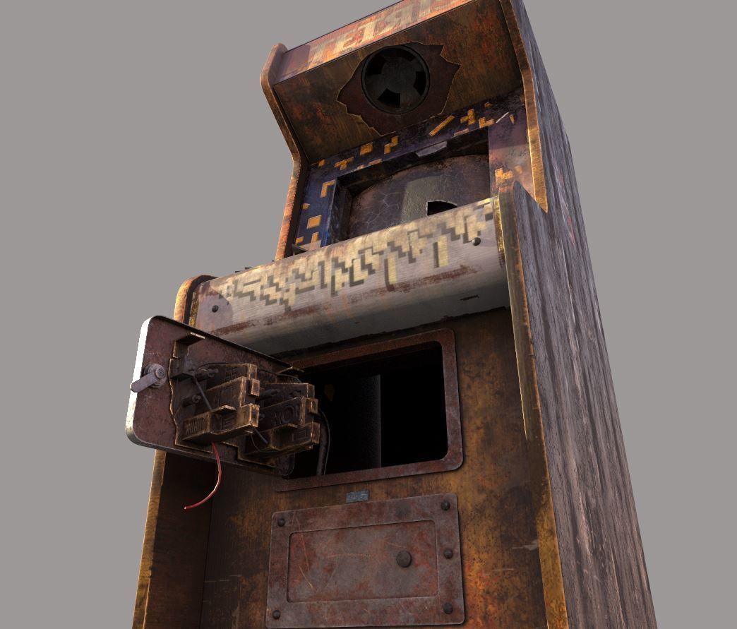Abandoned Arcade Machine 3D model_3
