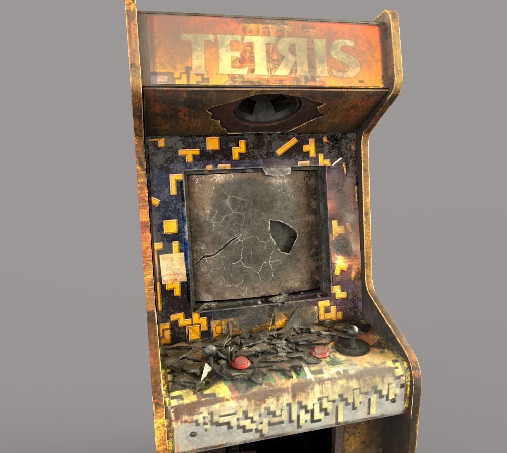 Abandoned Arcade Machine 3D model_14