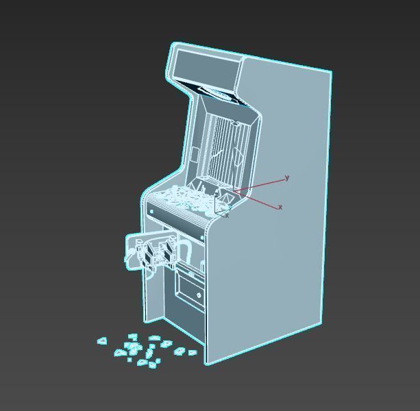 Abandoned Arcade Machine 3D model_16