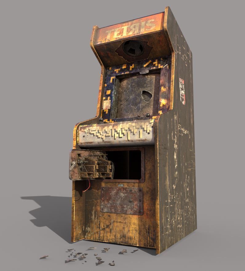 Abandoned Arcade Machine 3D model_5