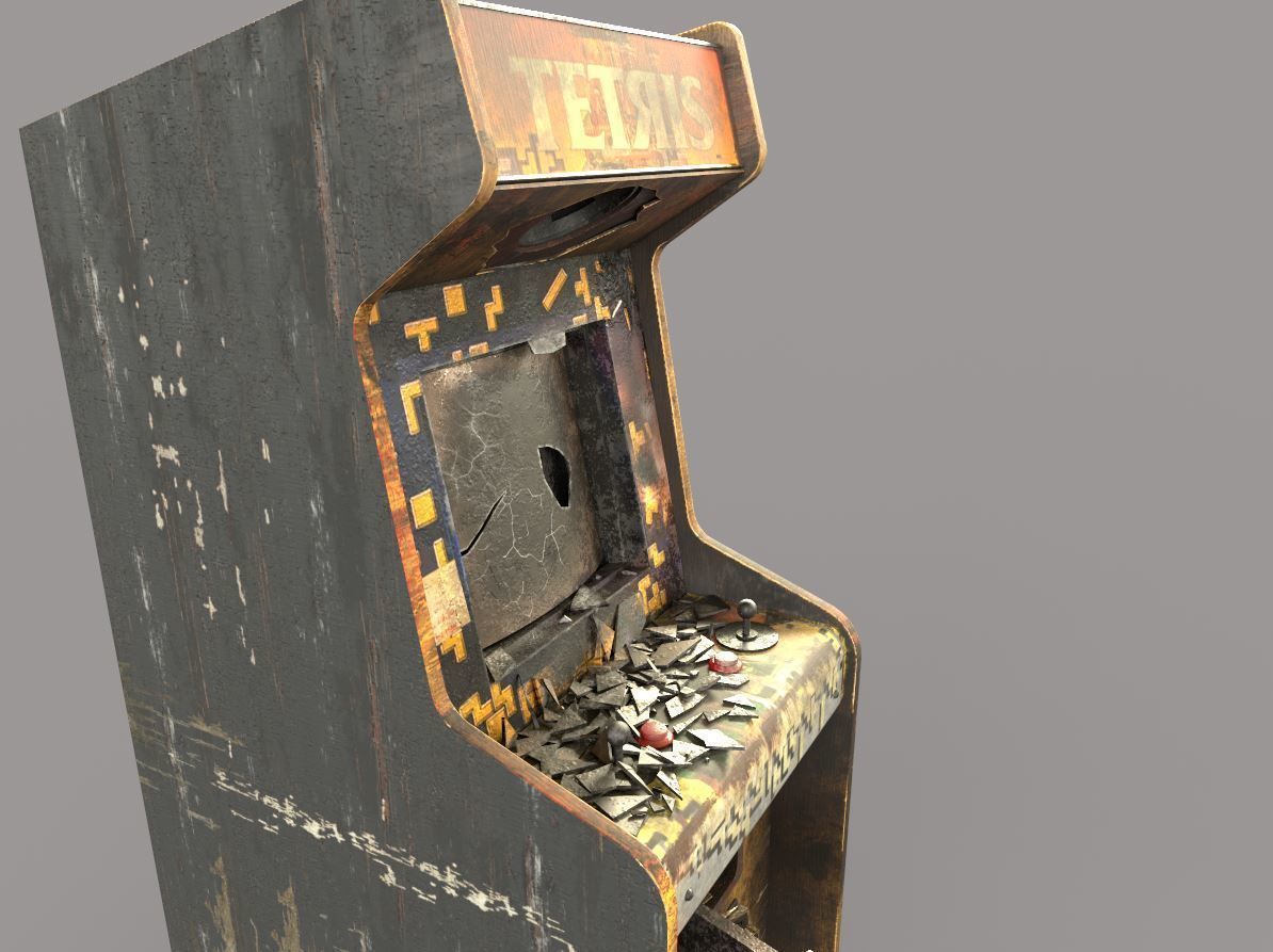 Abandoned Arcade Machine 3D model_13