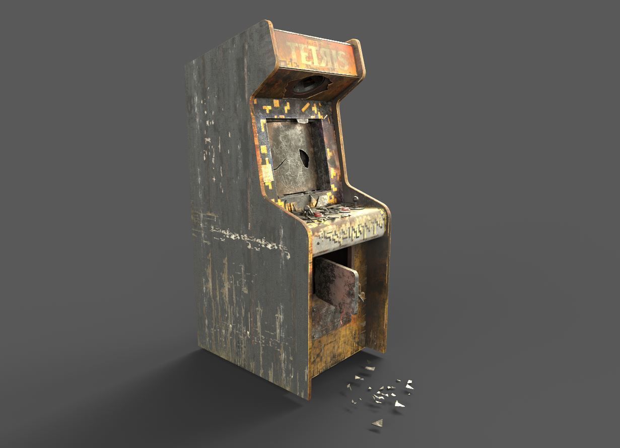 Abandoned Arcade Machine 3D model_8