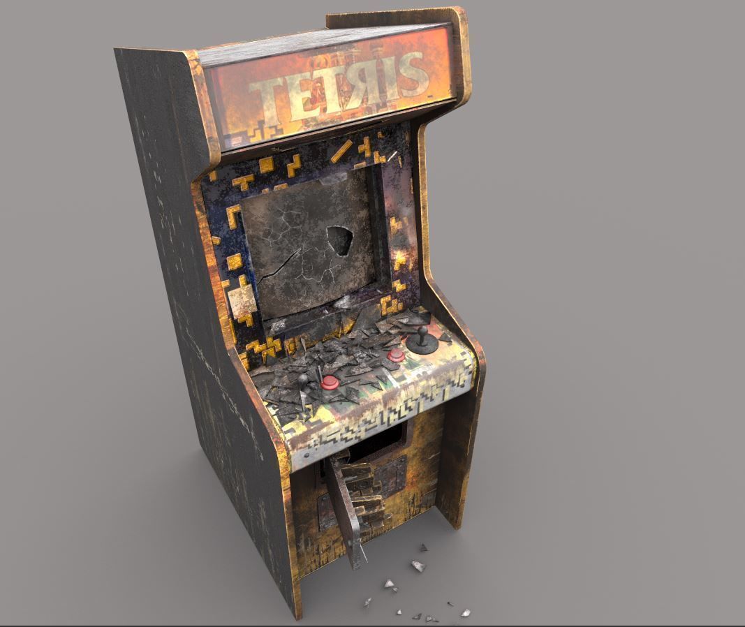 Abandoned Arcade Machine 3D model_7