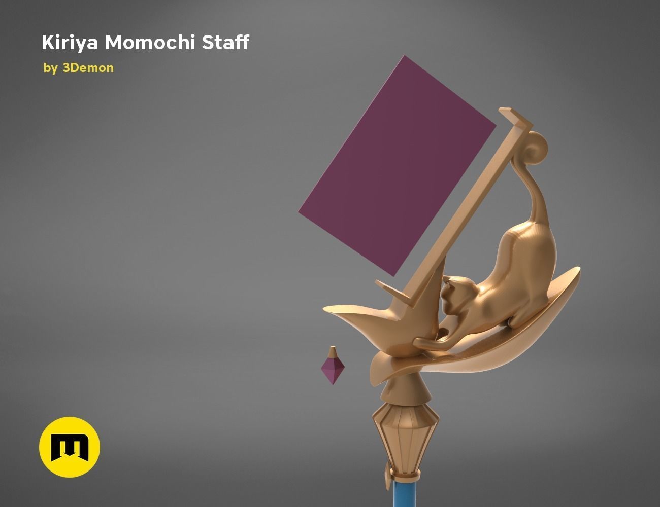 KIRIYA STAFF-Princess Connect 3D PRINT MODEL 3D print model_4