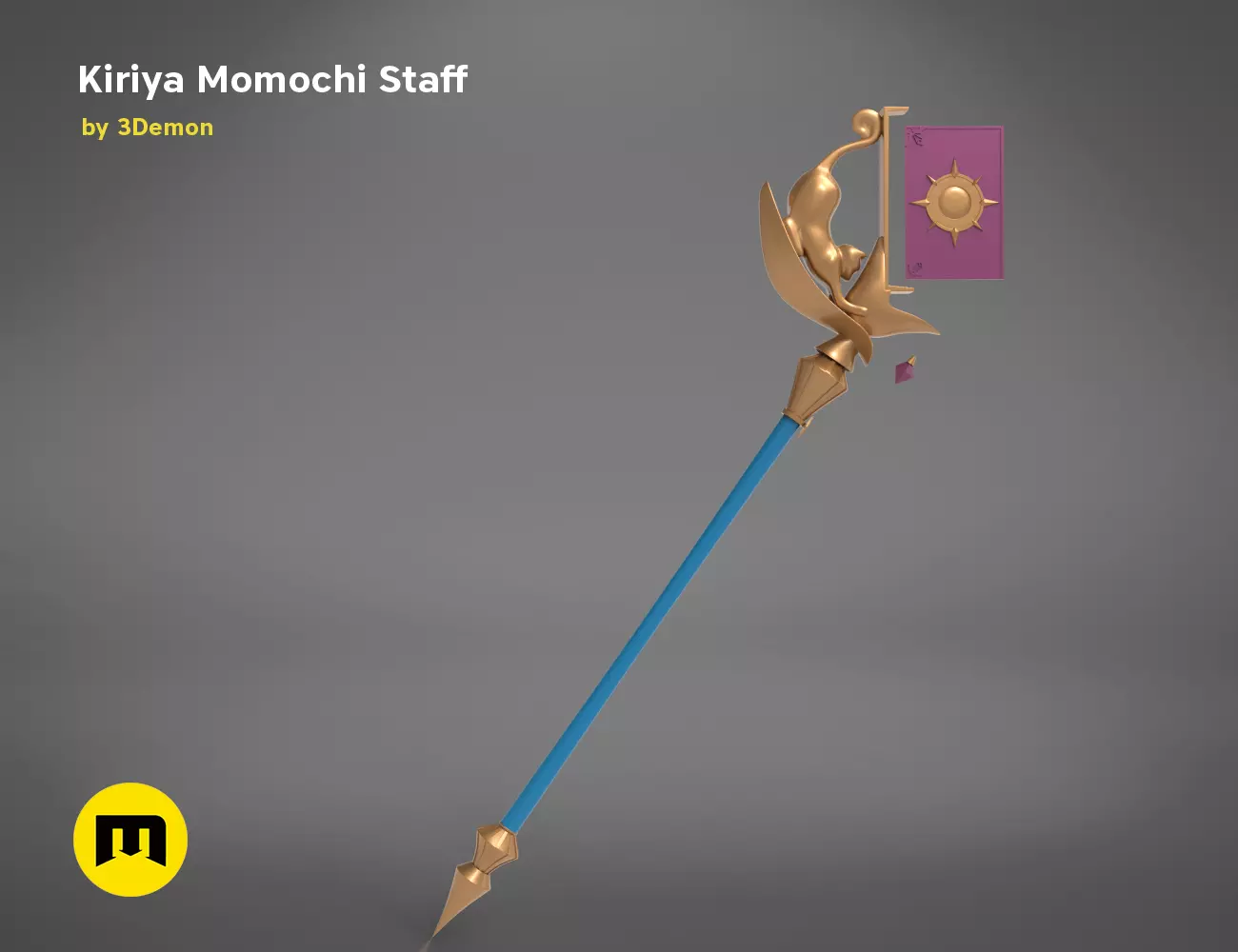 KIRIYA STAFF-Princess Connect 3D PRINT MODEL 3D print model_0