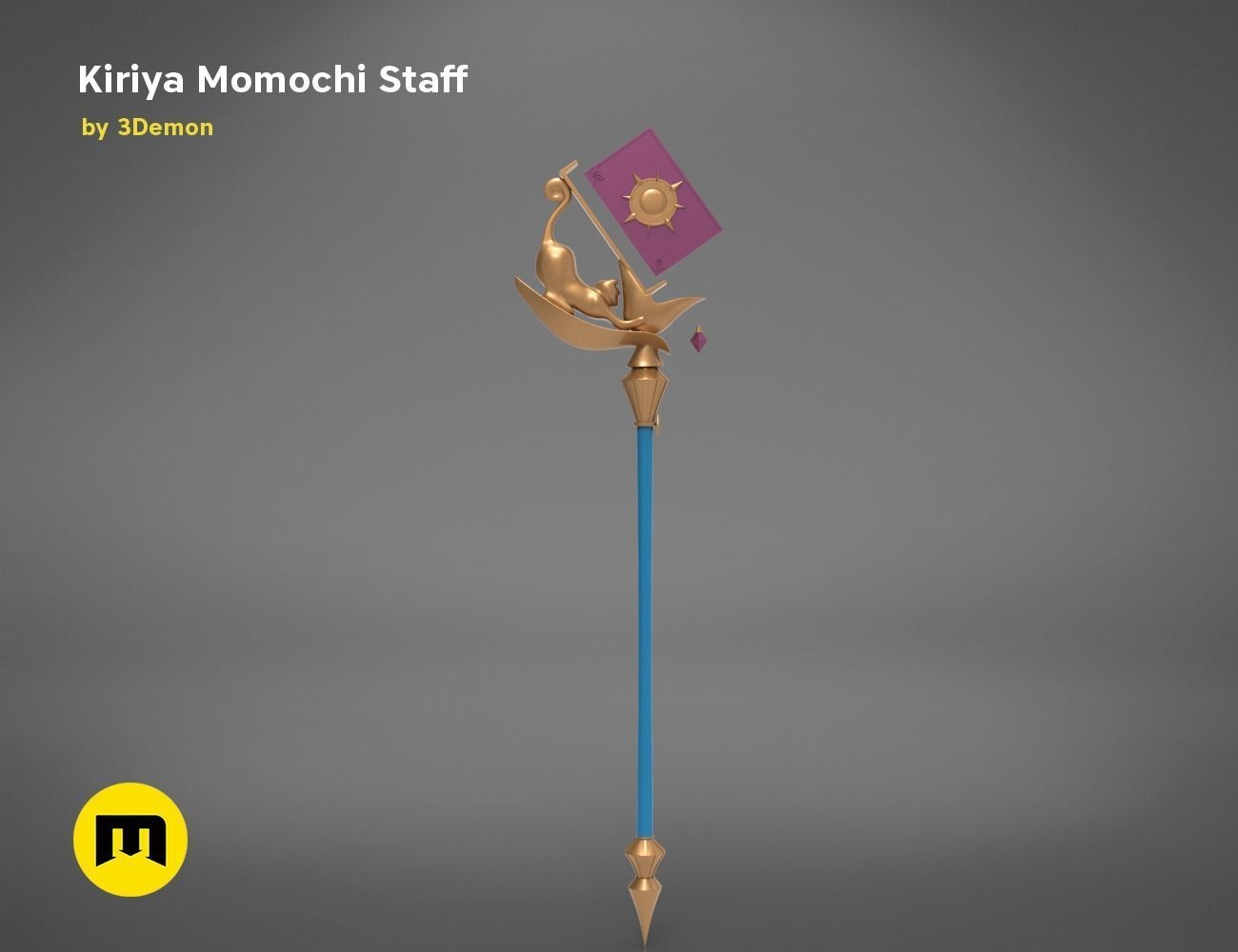 KIRIYA STAFF-Princess Connect 3D PRINT MODEL 3D print model_2