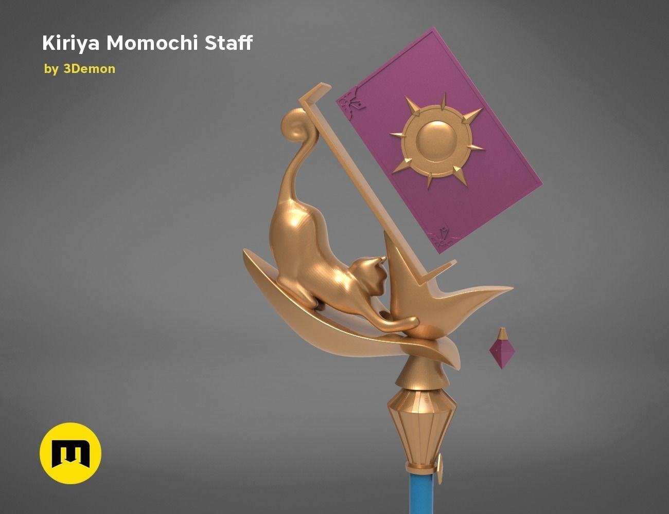 KIRIYA STAFF-Princess Connect 3D PRINT MODEL 3D print model_1