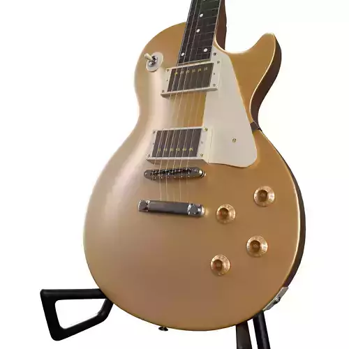 Les Paul Gold Top Electric Guitar 3D model