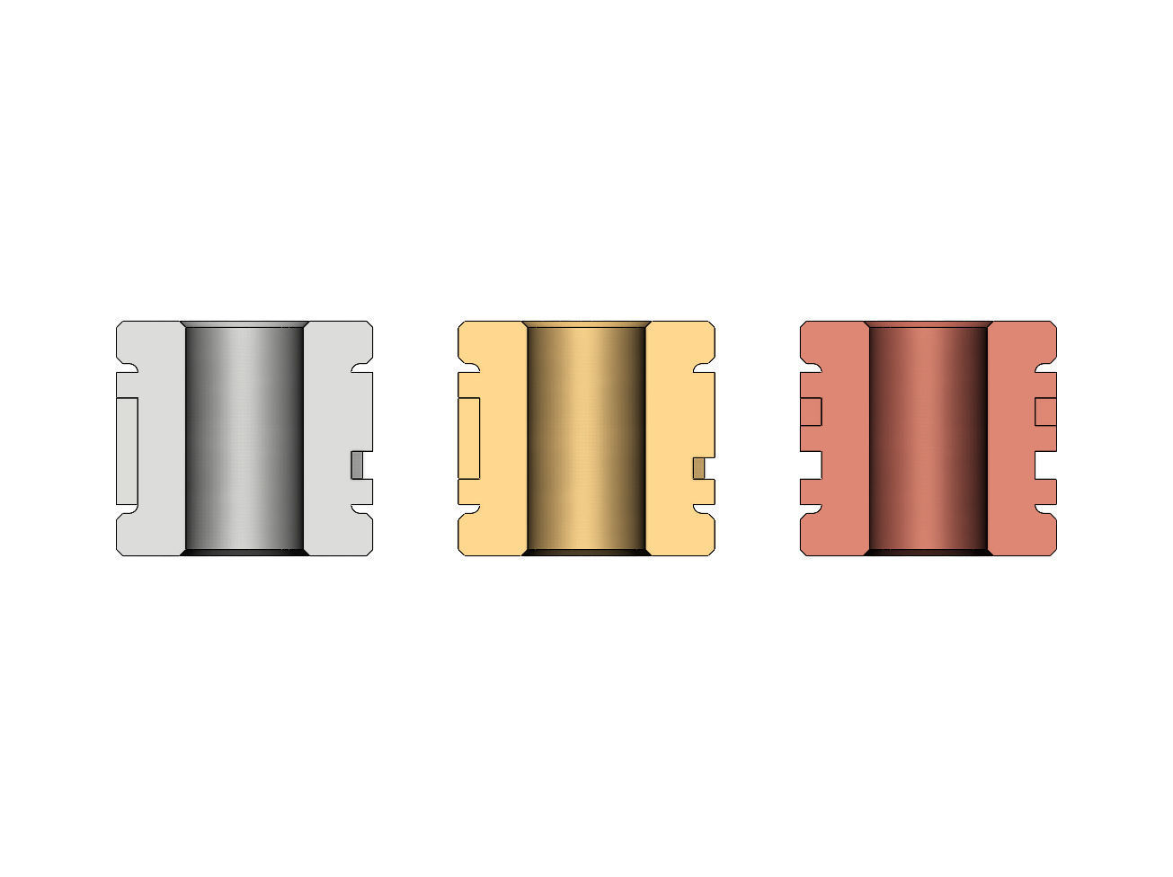 Greek key Tube Beads and Charms  3D print model_8
