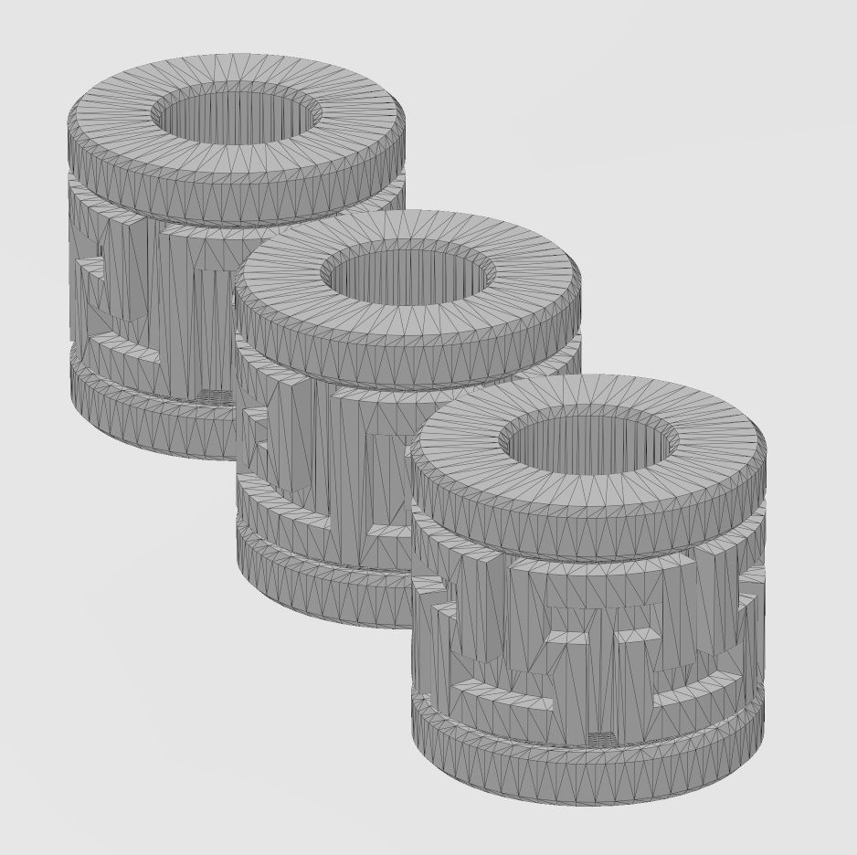 Greek key Tube Beads and Charms  3D print model_16