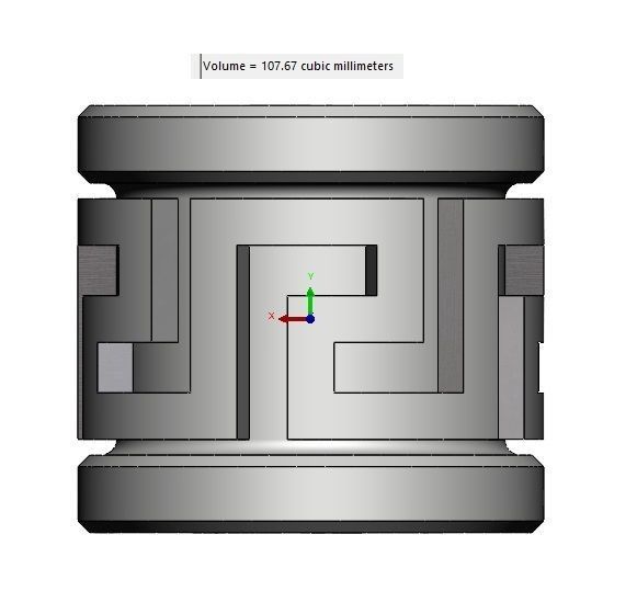 Greek key Tube Beads and Charms  3D print model_12