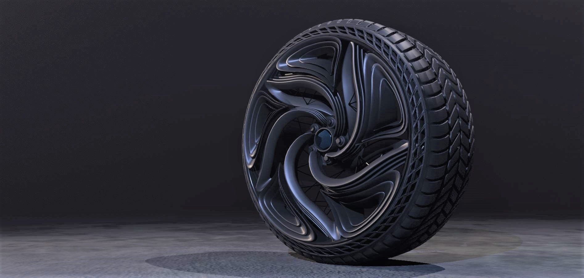 CFuturis wheel 3D model_2