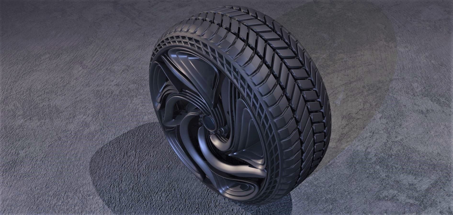 CFuturis wheel 3D model_3