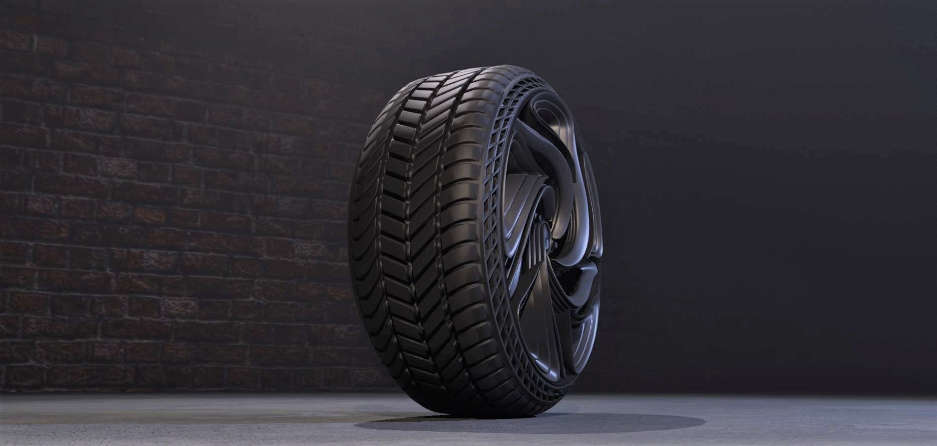 CFuturis wheel 3D model_4