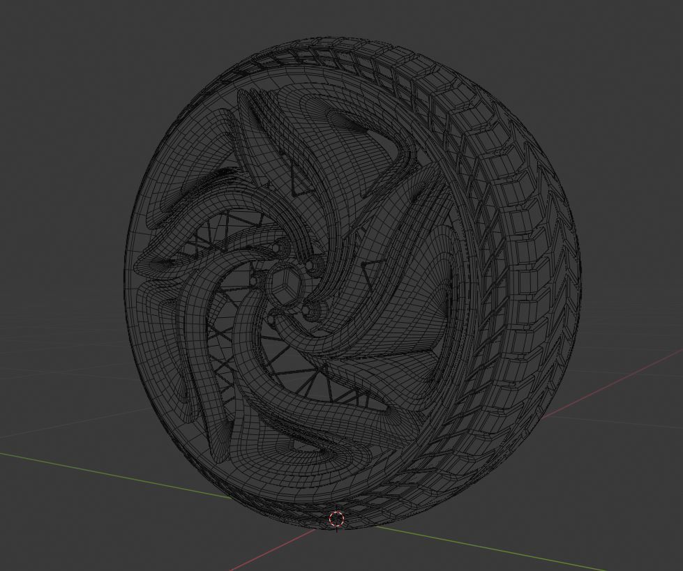 CFuturis wheel 3D model_7