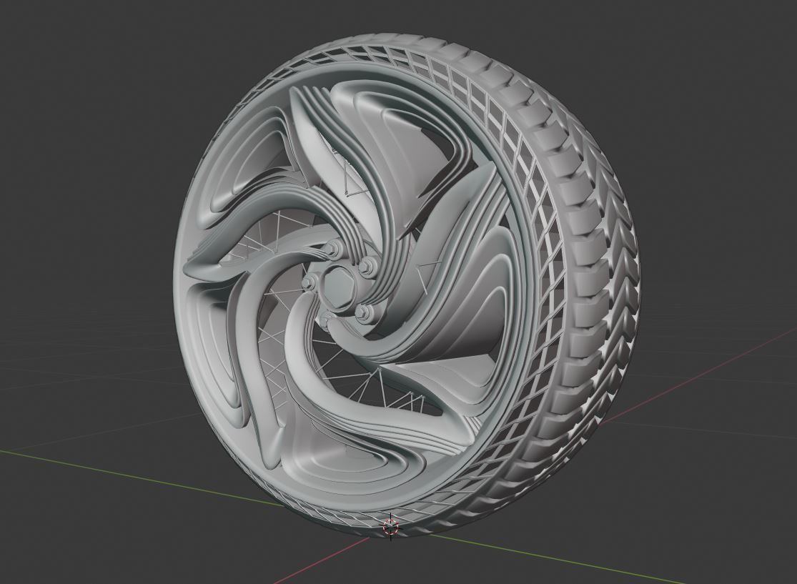 CFuturis wheel 3D model_6