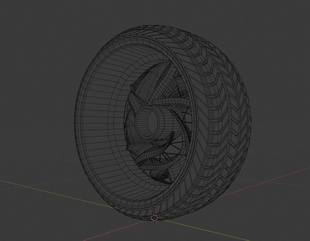 CFuturis wheel 3D model_10