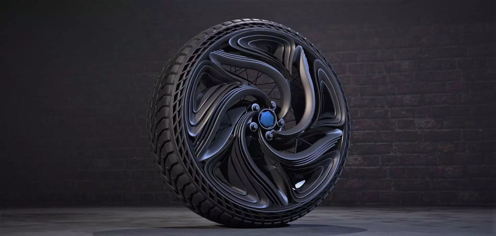 CFuturis wheel 3D model_0