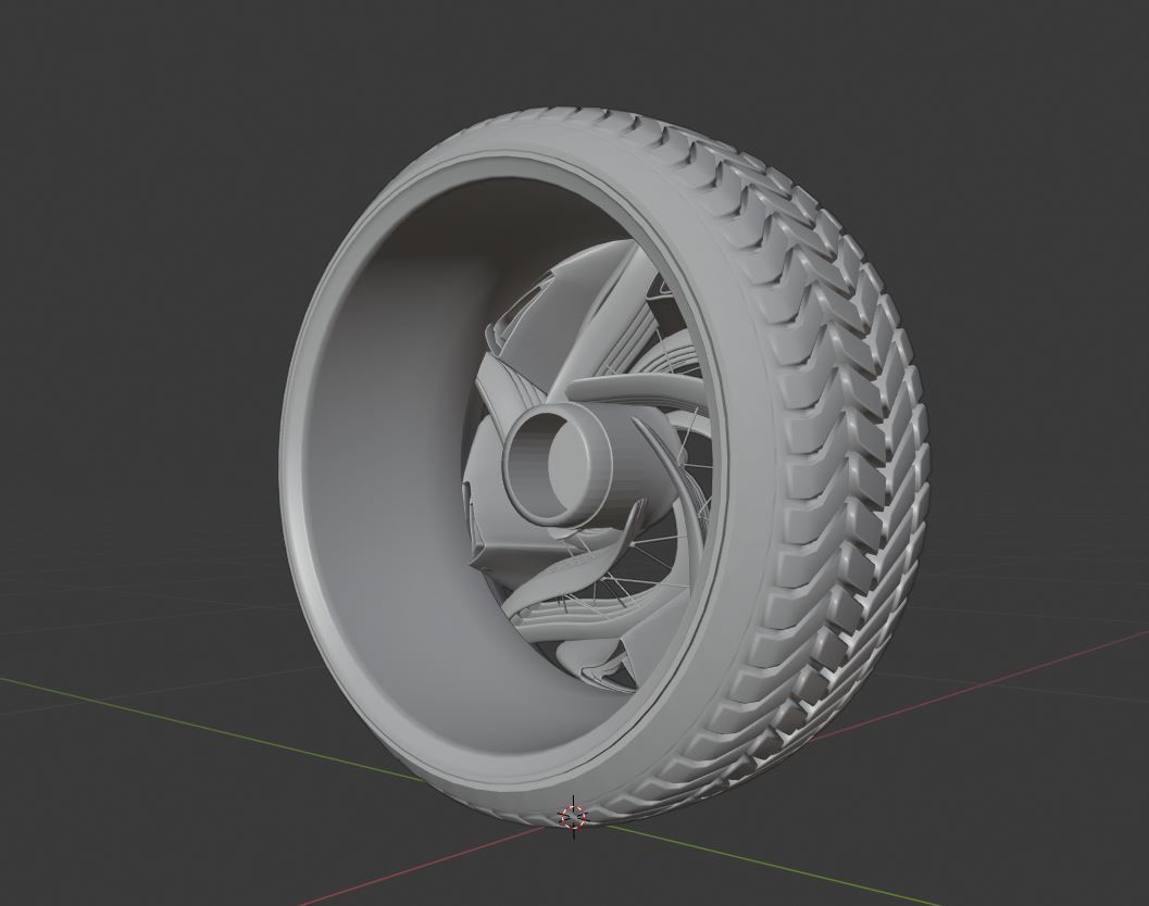 CFuturis wheel 3D model_9