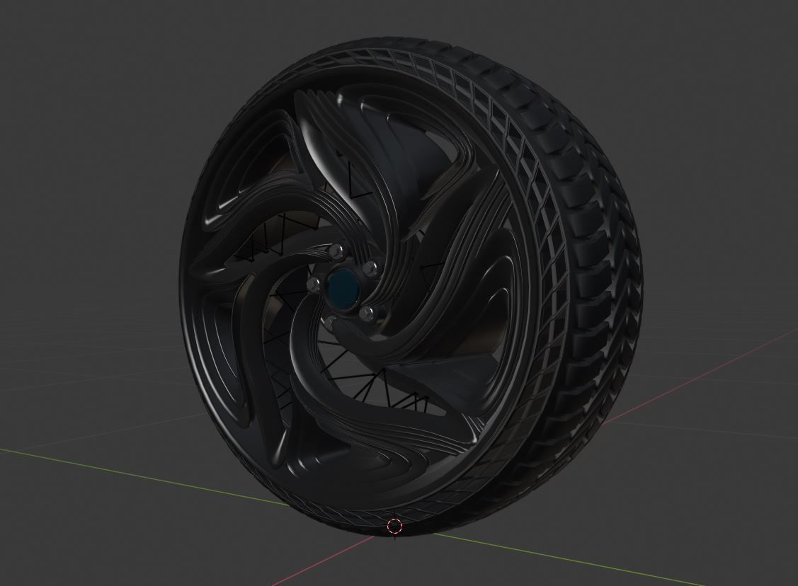 CFuturis wheel 3D model_5