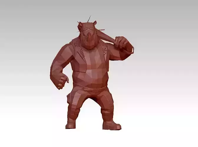 Troll monster Low-poly 3D model
