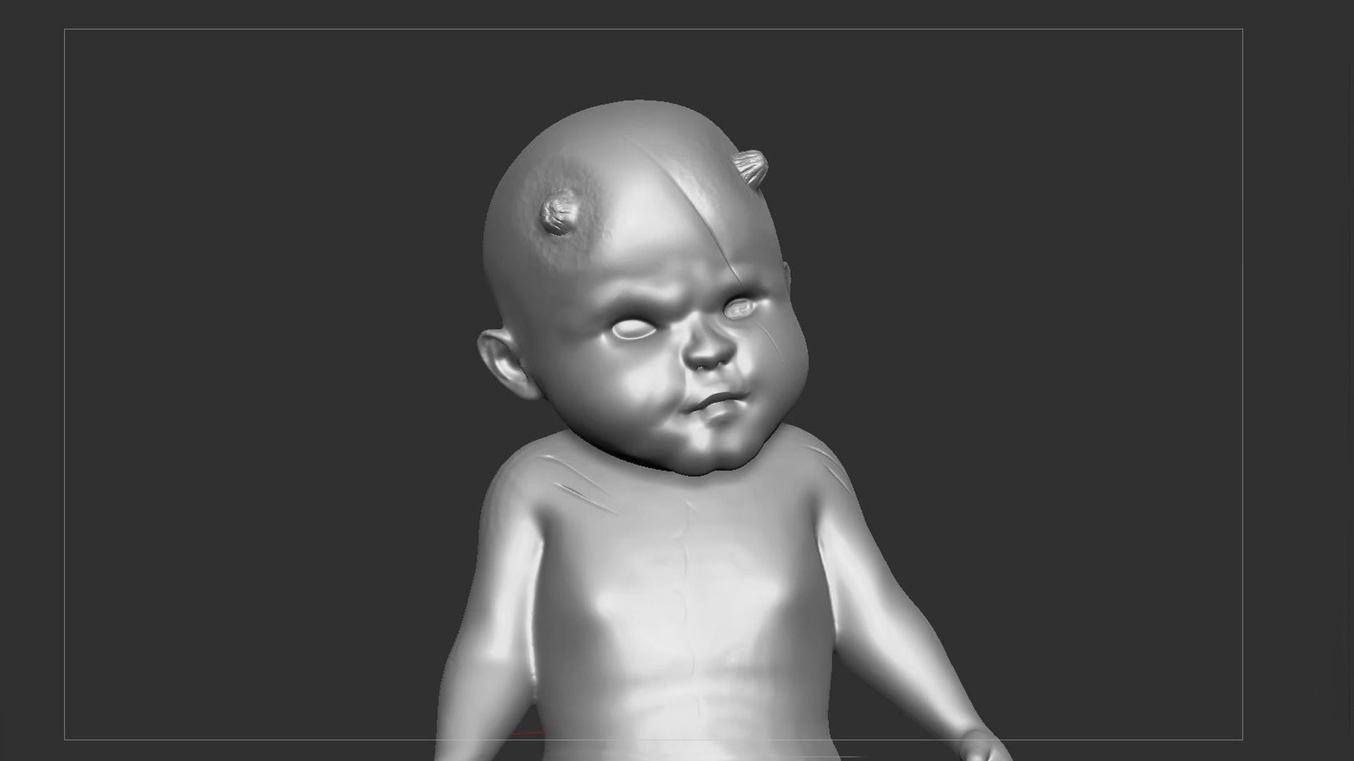 Horror Doll 3D model_8