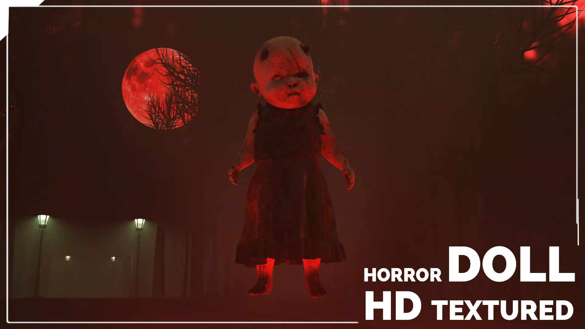 Horror Doll 3D model_0