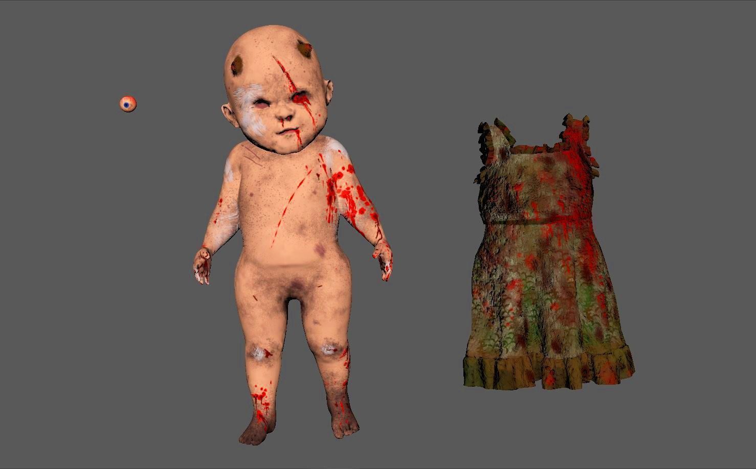 Horror Doll 3D model_4