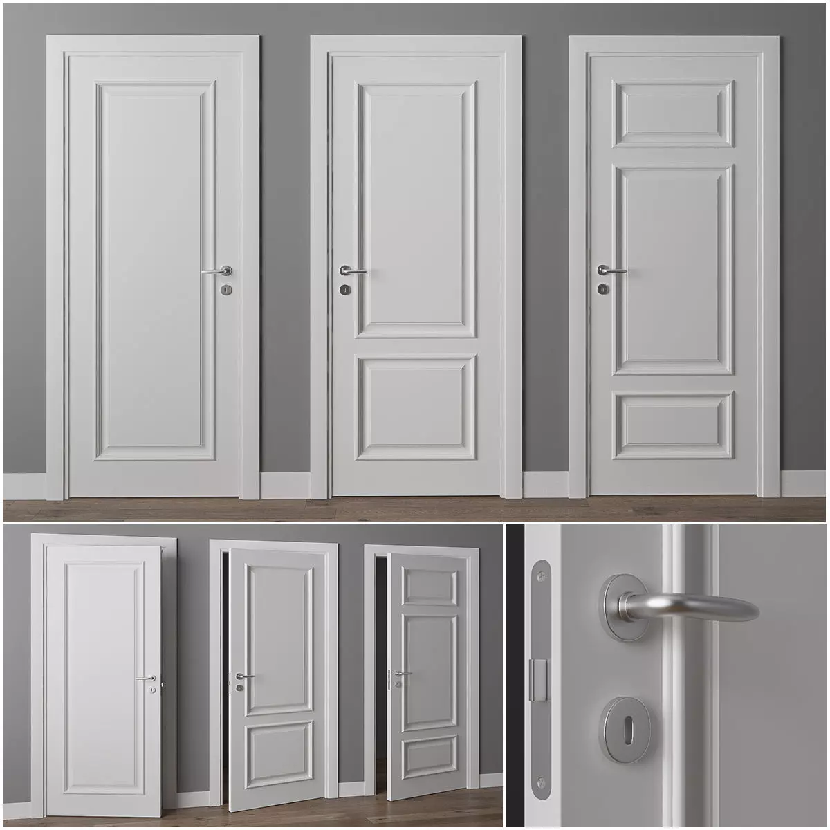 Doors Union porte Liberty 3D model_0
