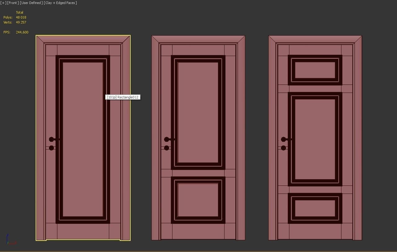 Doors Union porte Liberty 3D model_5