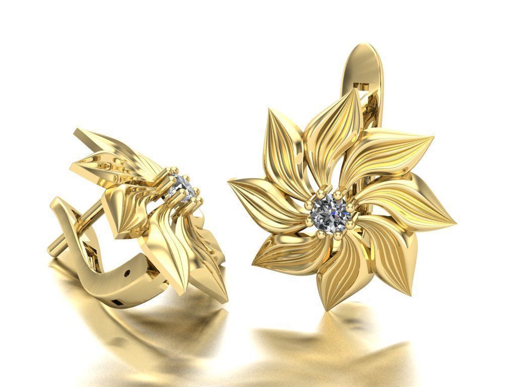 Earring 14 3D print model_1